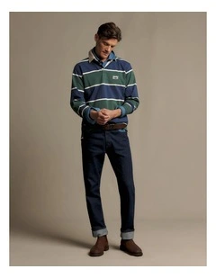Balmain Stripe Rugby Pine/Blue