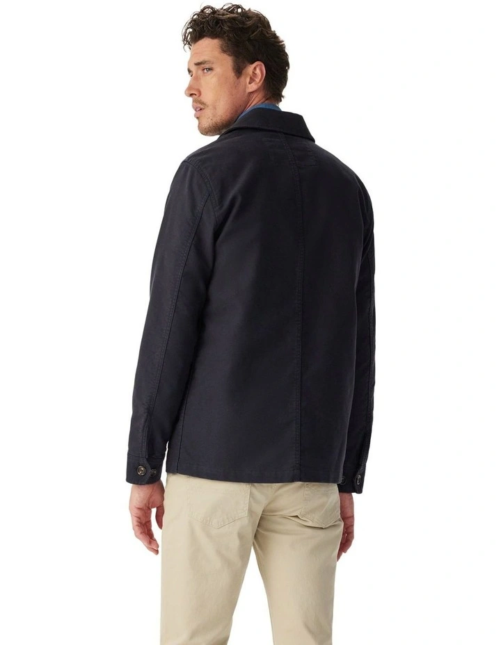 Hedley Moleskin Jacket in Ink image 2
