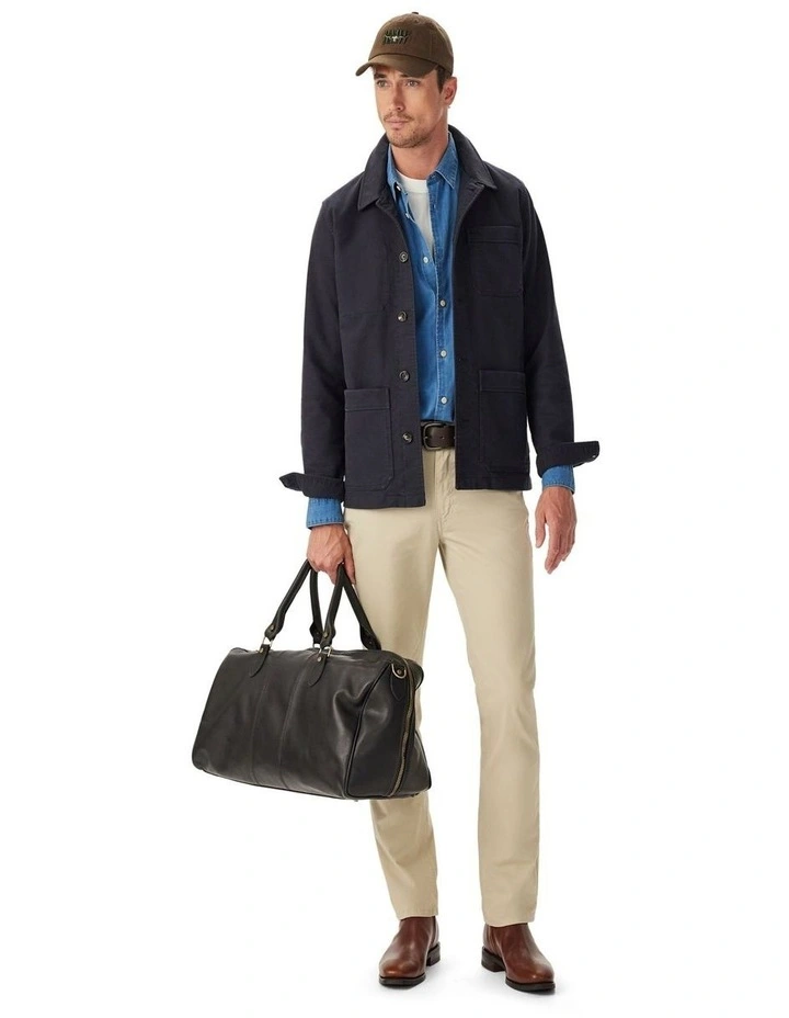 Hedley Moleskin Jacket in Ink image 3