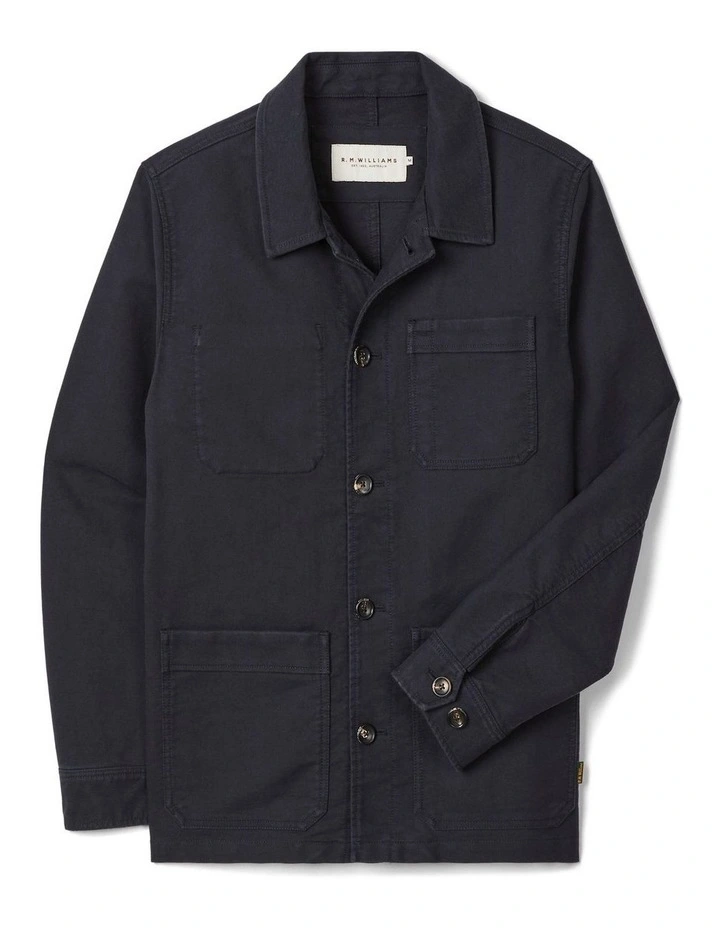 Hedley Moleskin Jacket in Ink image 4