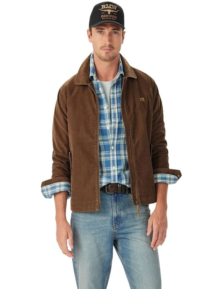 Munro Cord Harrington Jacket in Caramel image 1