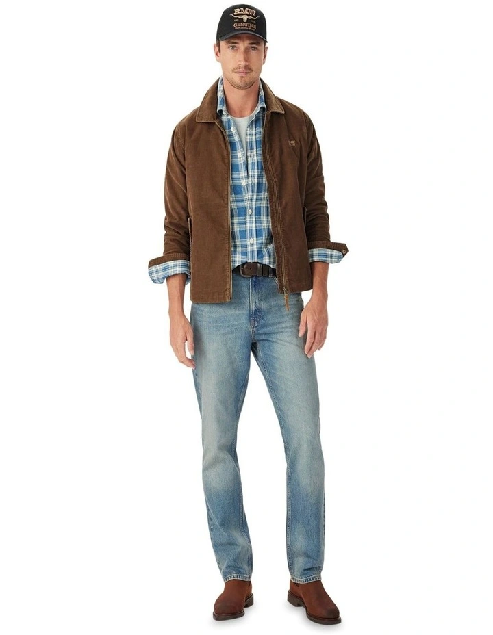 Munro Cord Harrington Jacket in Caramel image 2