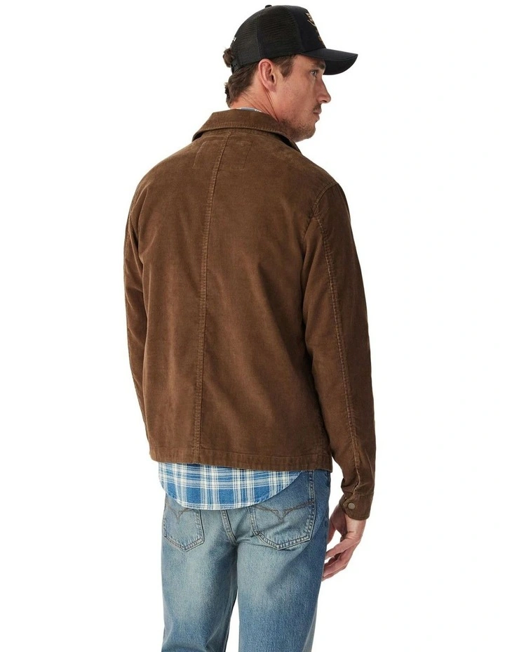 Munro Cord Harrington Jacket in Caramel image 3