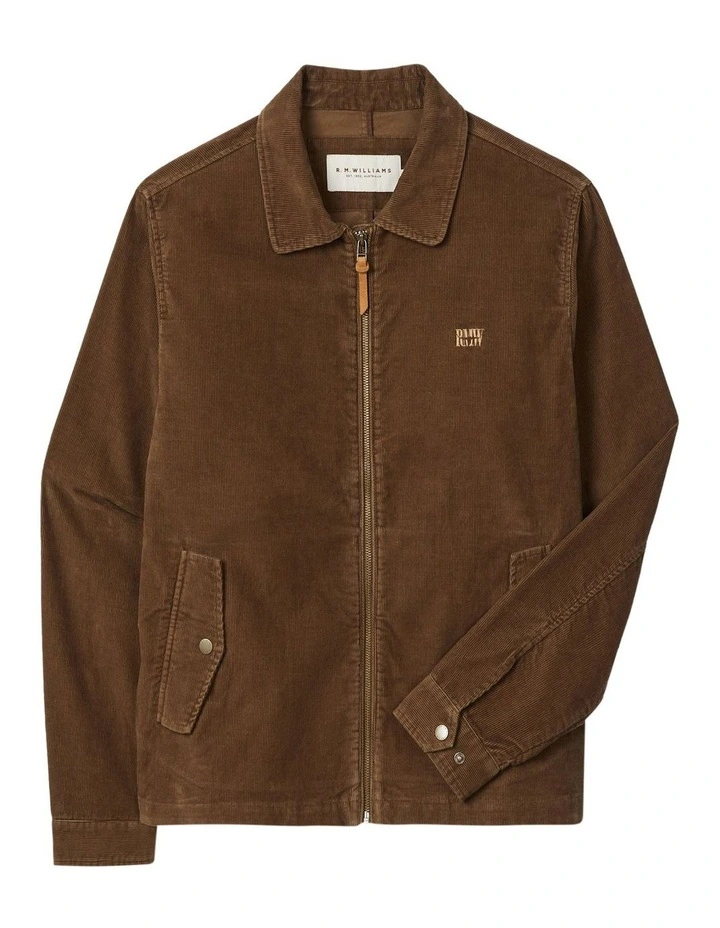 Munro Cord Harrington Jacket in Caramel image 4