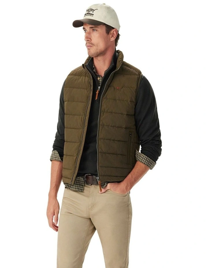 Rydal Padded Vest in Fatigue image 1