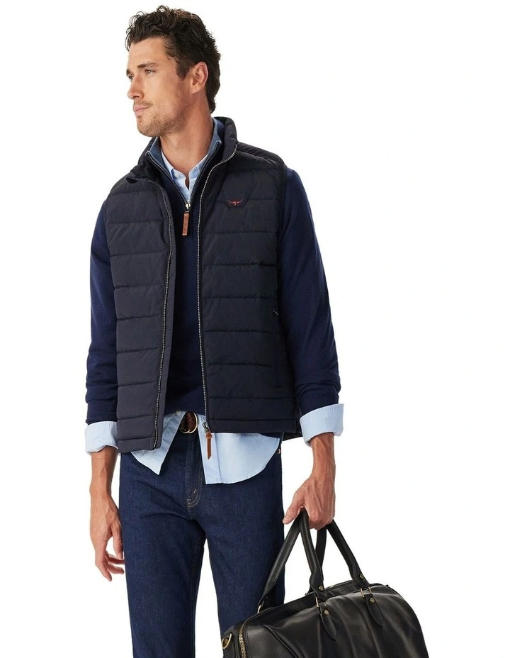 Rydal Padded Vest in Navy image 1