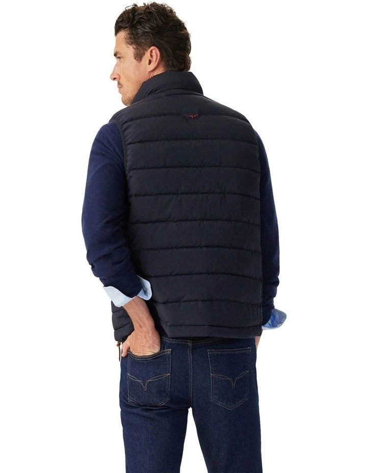 Rydal Padded Vest in Navy image 2