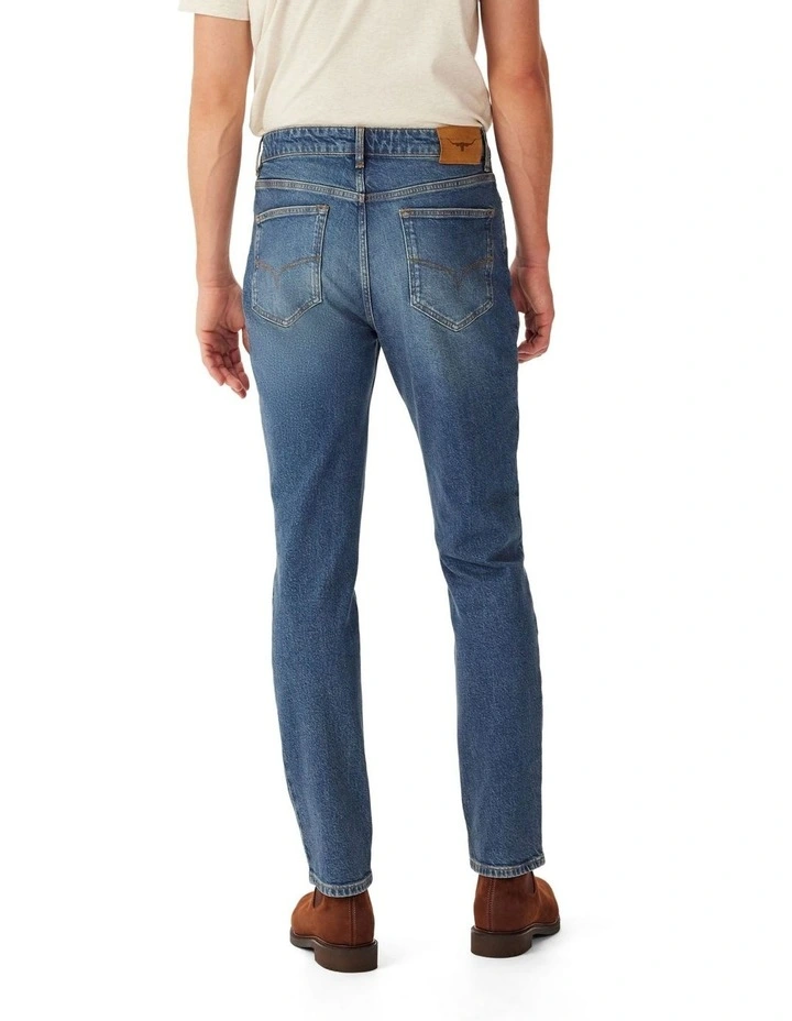 Loxton Slim Tapered Denim Jeans in Vintage Indigo image 2