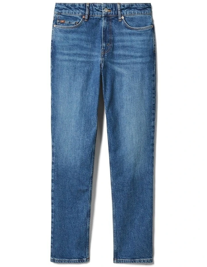 Loxton Slim Tapered Denim Jeans in Vintage Indigo image 4