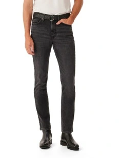 Loxton Slim Tapered Denim Jeans in Vintage Black