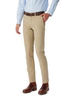 Coolac Stretch Cotton Chino in Buckskin