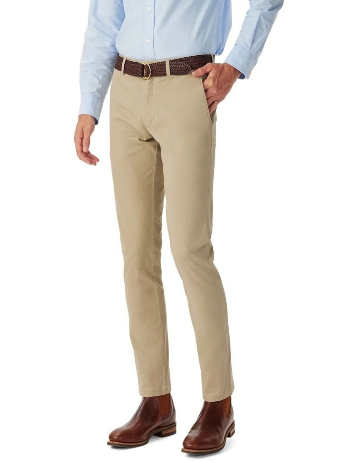Coolac Stretch Cotton Chino in Buckskin image 1