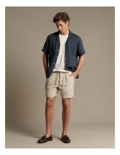 Rugby Linen Short Tan