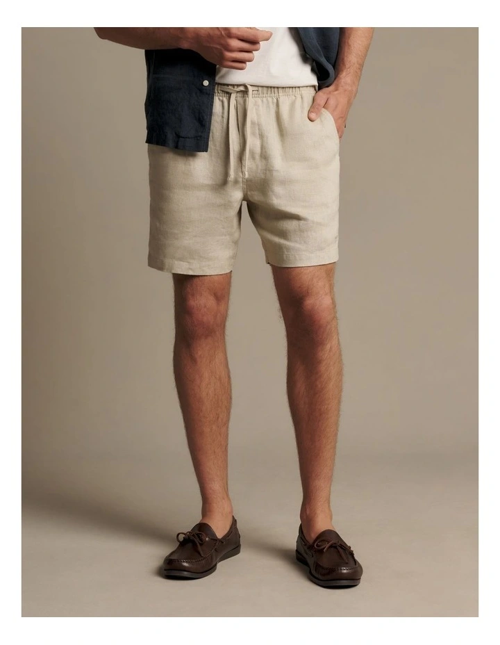 Rugby Linen Short Tan image 2