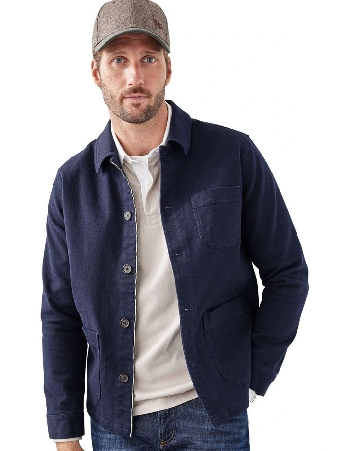 Davies Chore Jacket in Navy image 3