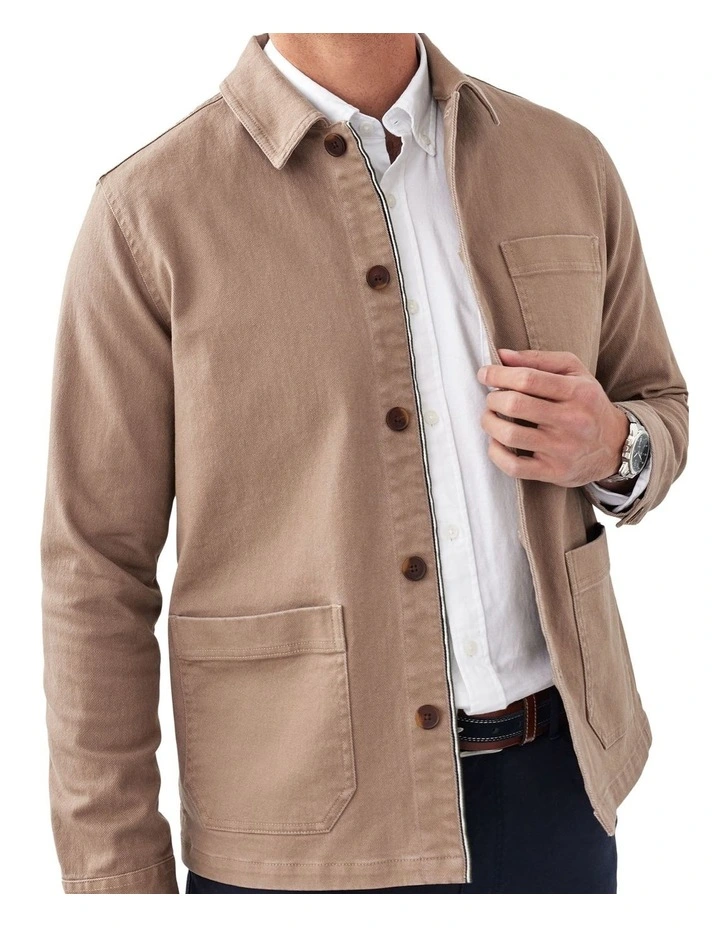 Davies Chore Jacket in Tan image 3