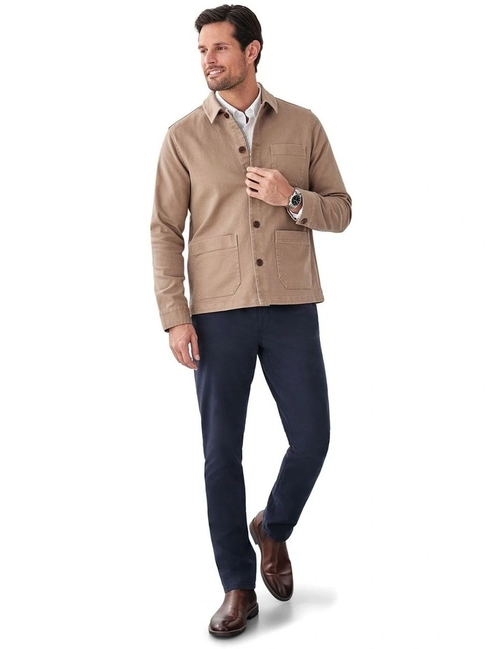 Davies Chore Jacket in Tan image 5