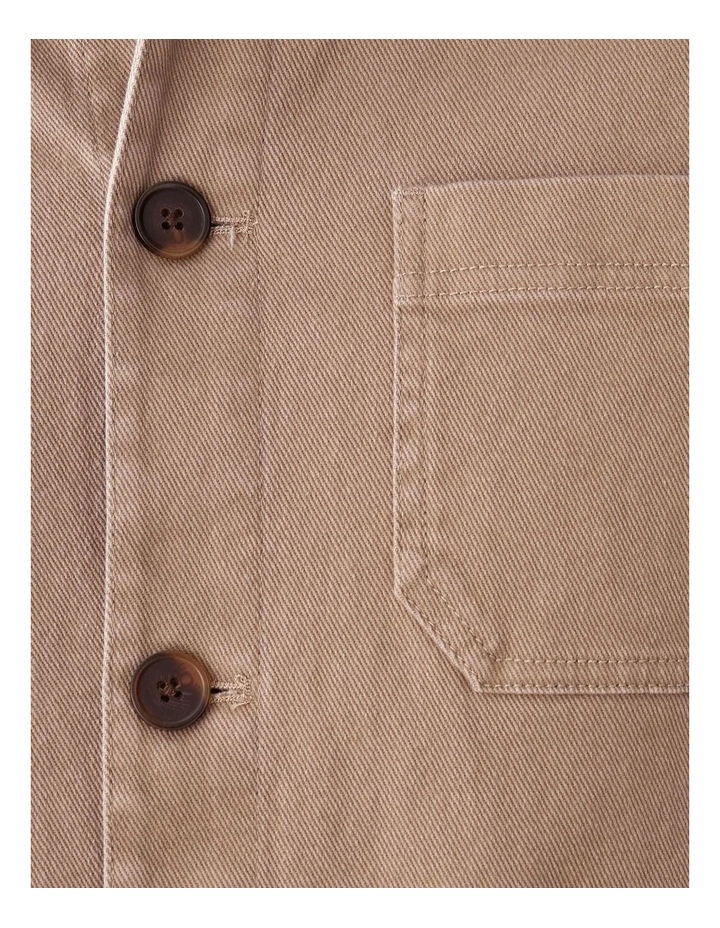 Davies Chore Jacket in Tan image 6