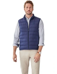 Light-Weight Puffer Vest in Navy