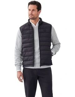 Lightweight Puffer Vest in Black