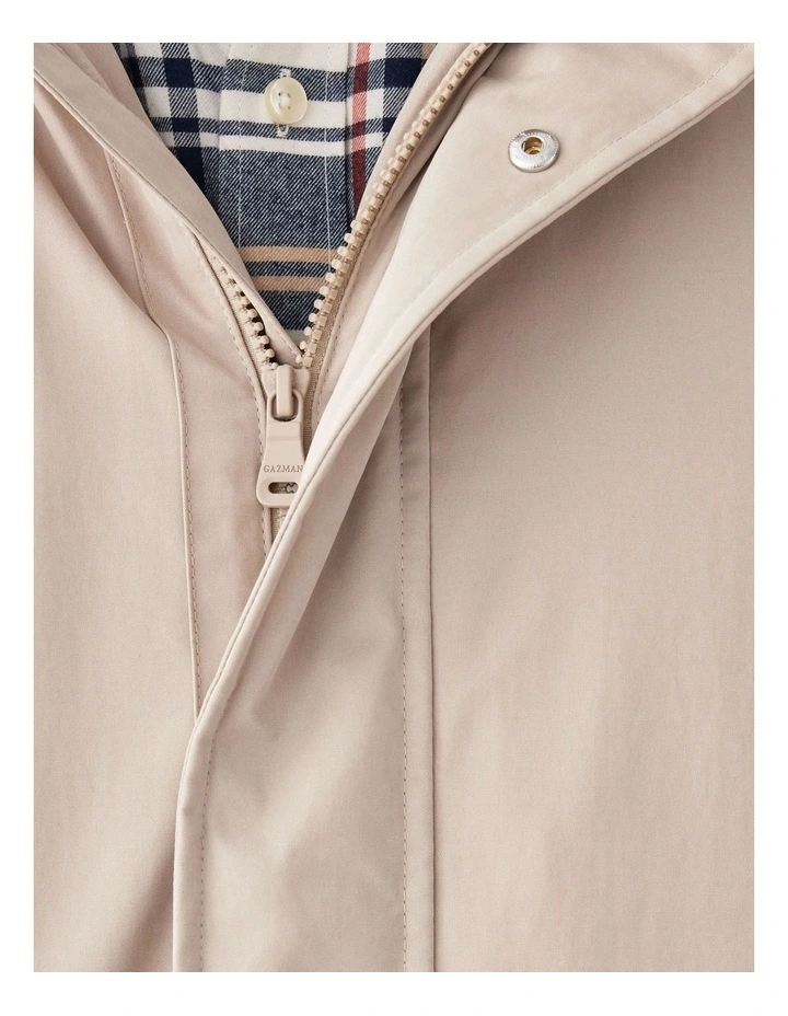 Stadium Hooded Jacket in Stone image 6