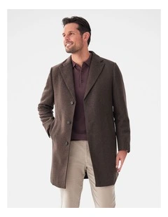 Collins Overcoat in Chocolate