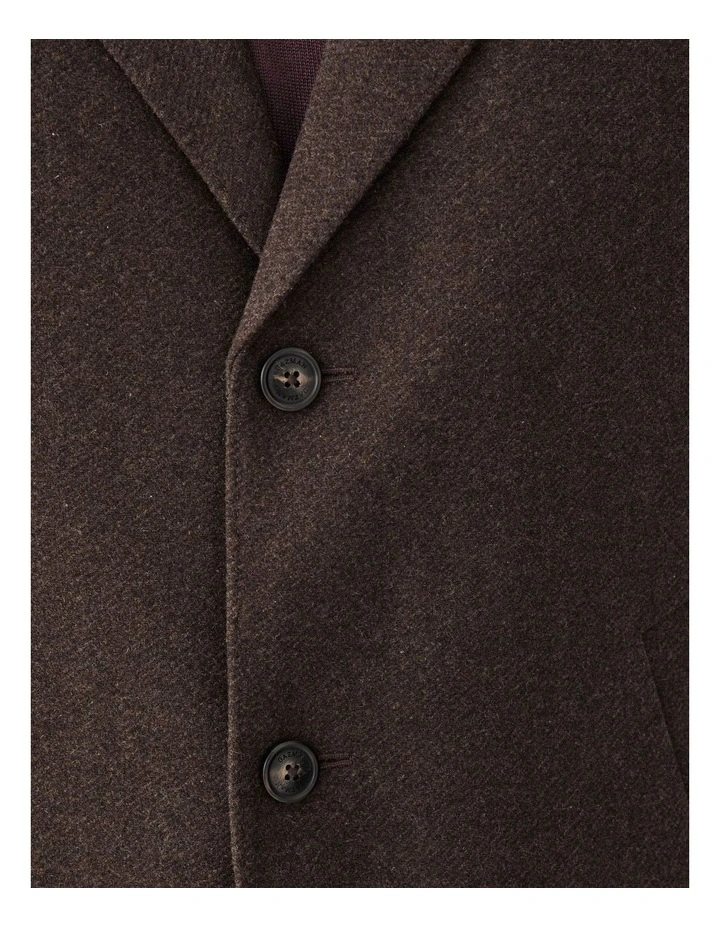 Collins Overcoat in Chocolate image 6