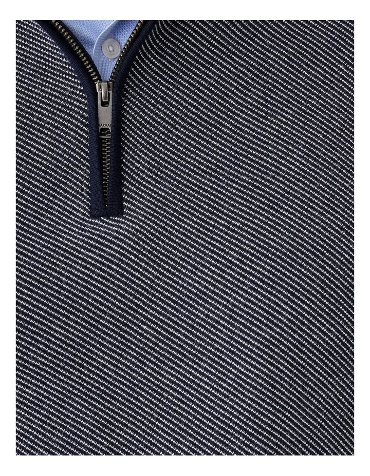 High Flex Twill Half Zip Knit in Navy image 6
