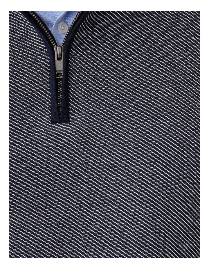 High Flex Twill Half Zip Knit in Navy image 6