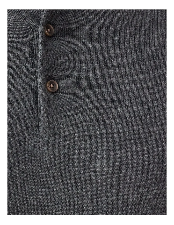 Merino Knit Polo Dark Khaki image 6