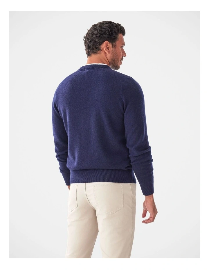 Lambswool Crew Navy image 2