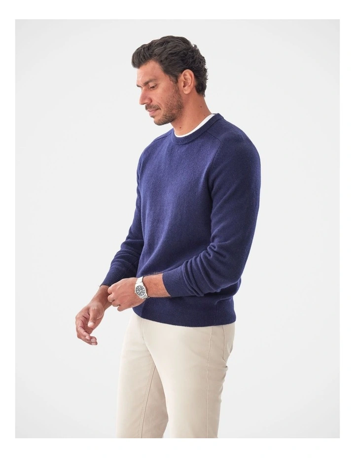 Lambswool Crew Navy image 4