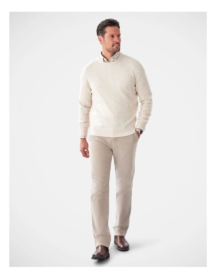 Lambswool Crew Ecru image 5