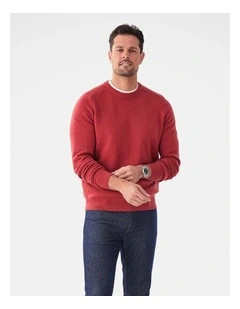 Lambswool Crew Red