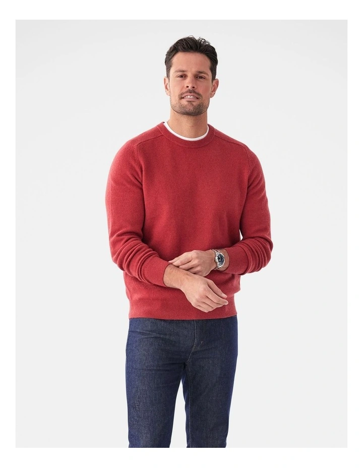 Lambswool Crew Red image 1