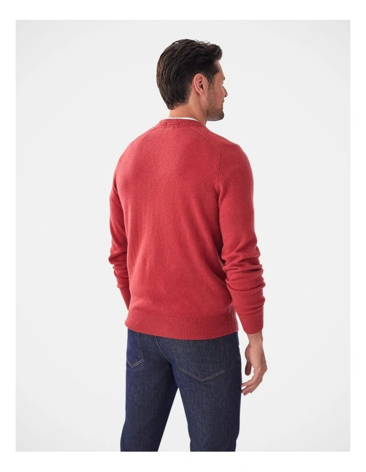 Lambswool Crew Red image 2