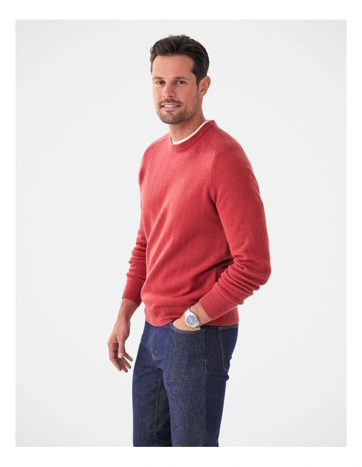 Lambswool Crew Red image 4