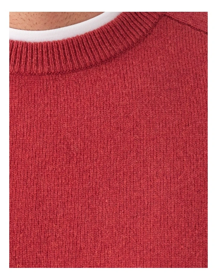 Lambswool Crew Red image 6