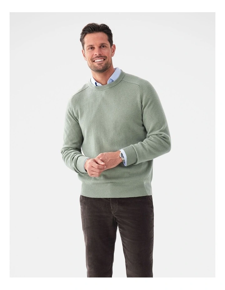 Lambswool Crew Sage image 1