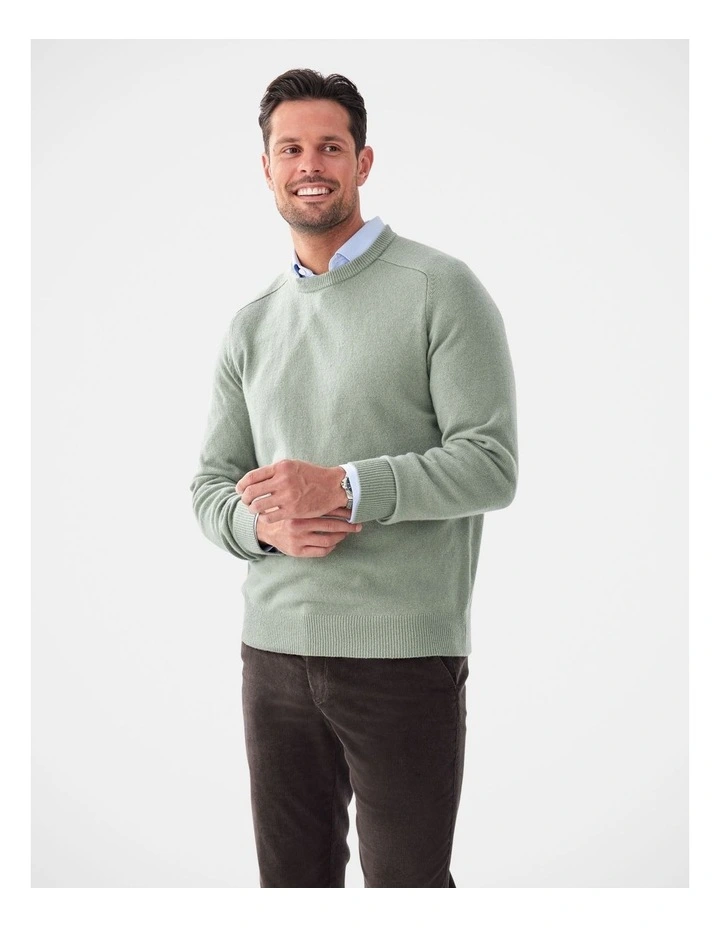 Lambswool Crew Sage image 4