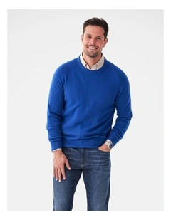 Lambswool Crew Cobalt