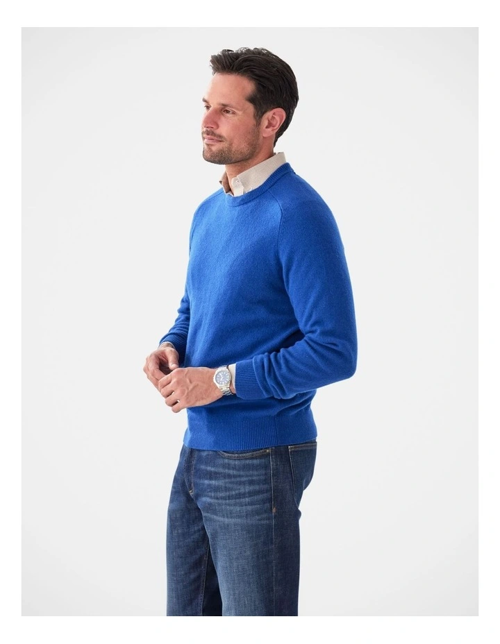 Lambswool Crew Cobalt image 4