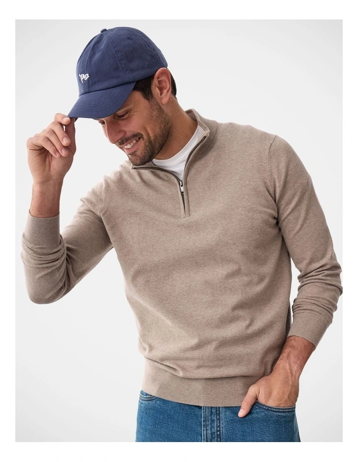 High Flex Half Zip Mocha image 3