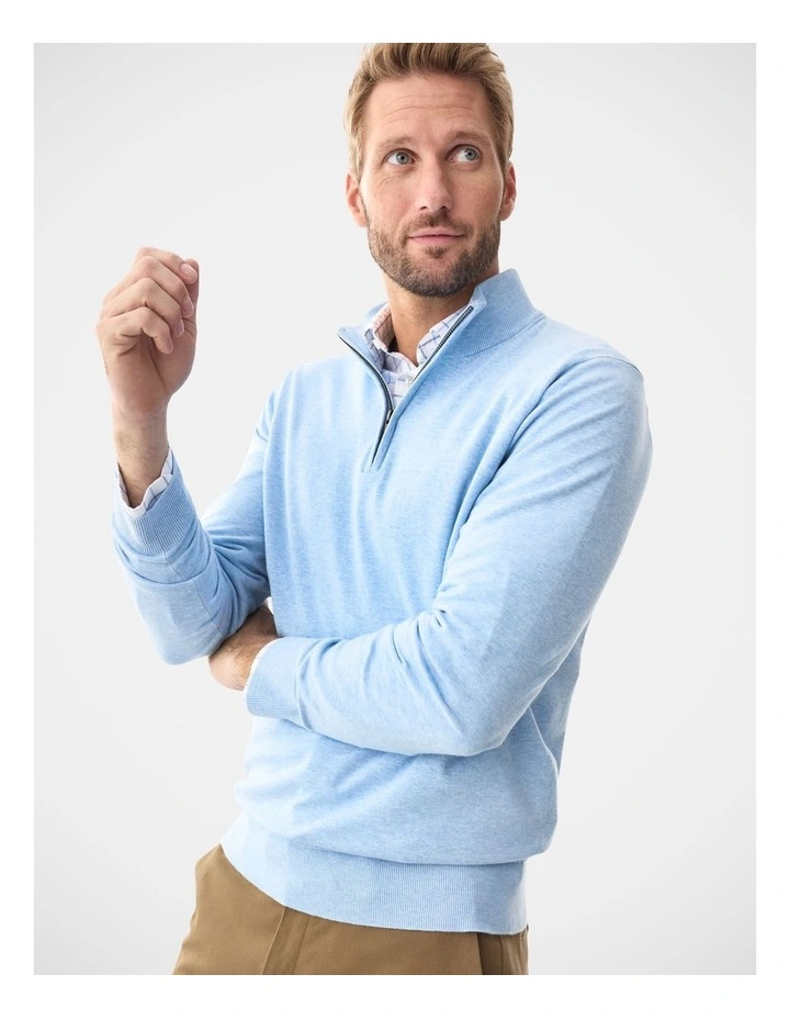 High Flex Half Zip Sky Blue image 3
