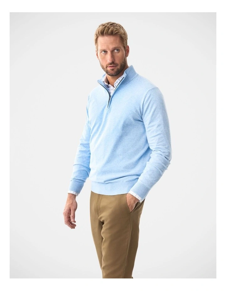 High Flex Half Zip Sky Blue image 4