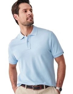 Classic Pique Polo in Sky Blue