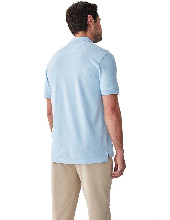 Classic Pique Polo in Sky Blue image 2