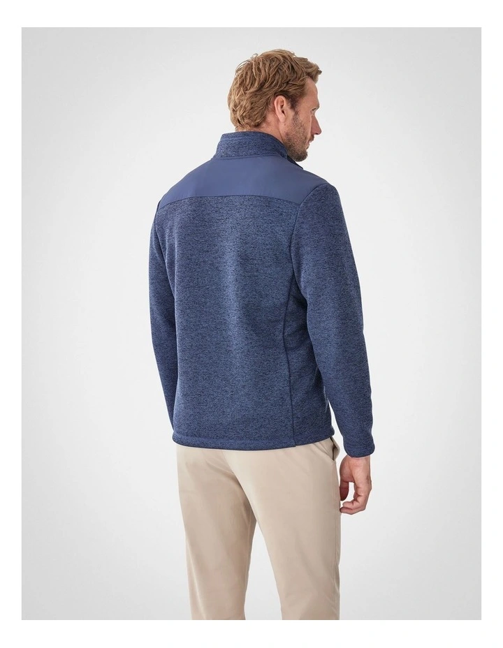 GAZFLEX Zip Through Sweat Denim Mix image 2