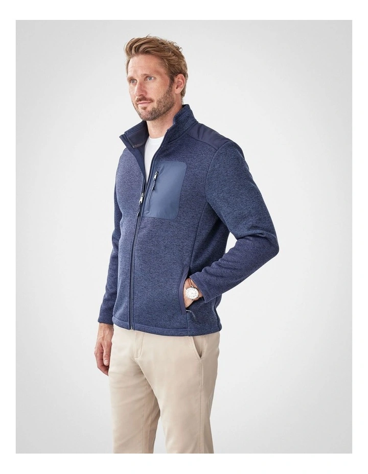 GAZFLEX Zip Through Sweat Denim Mix image 4