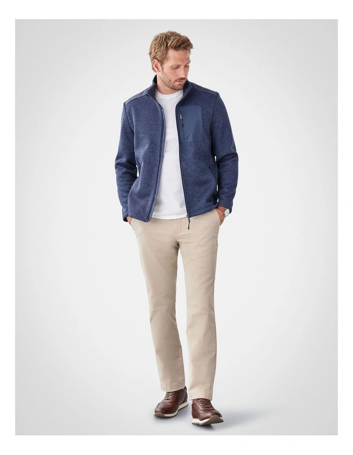 GAZFLEX Zip Through Sweat Denim Mix image 5